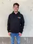 Preview: Extracross Zip Hoodie schwarz bestickt mit Logo - Größe XL