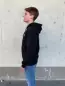 Preview: Extracross Zip Hoodie schwarz bestickt mit Logo - Größe XL