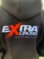 Preview: Extracross Zip Hoodie schwarz bestickt mit Logo - Größe S