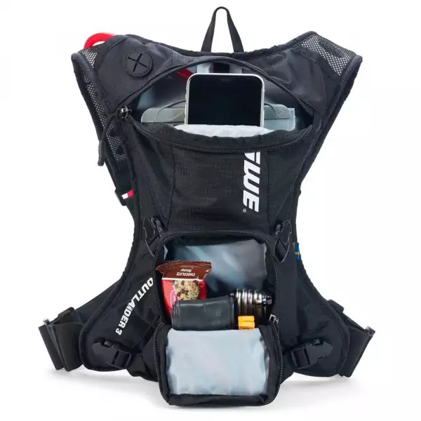 USWE Outlander 3L Trinkrucksack for Motocross, Enduro und MTB Carbon Black