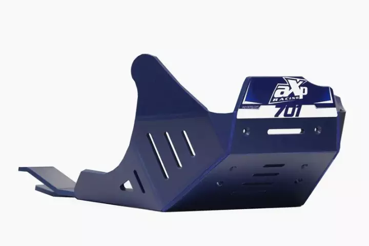 AXP bash plate Adventure Skid Plate HDPE 8mm Husqvarna 701 Enduro/ Supermoto 14-26 - blue