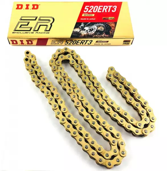 DID 520 ERT3 Motocross Racing Kette ohne O-Ringe