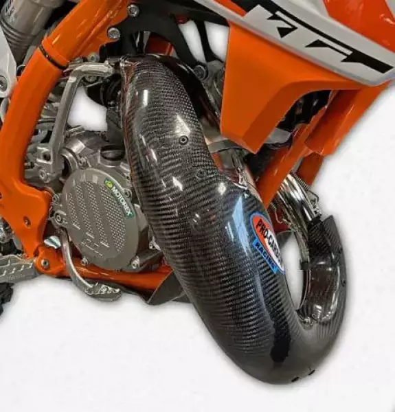 Carbon Exhaust Guard KTM 85 SX 18-25, Husqvarna TC85 18-25, GASGAS MC85 21-25