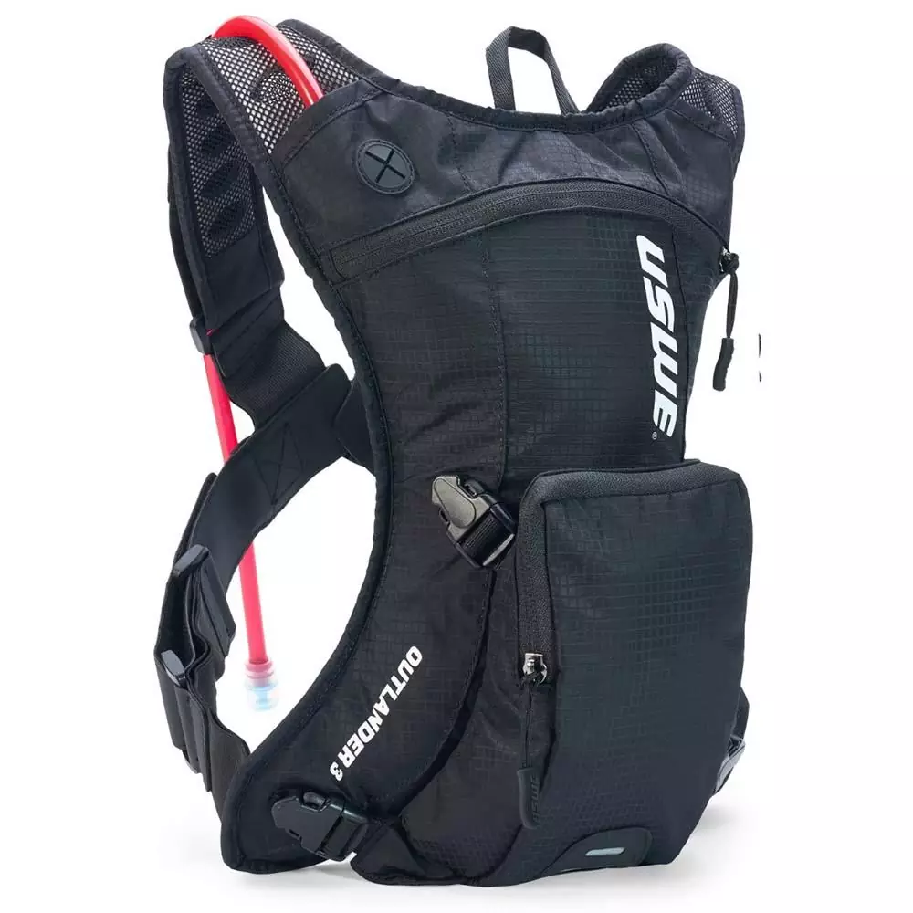 USWE Outlander 3L Trinkrucksack for Motocross, Enduro und MTB Carbon Black