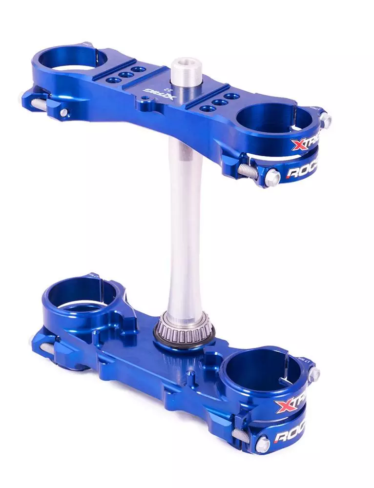 Xtrig ROCS tech Gabelbrücke Yamaha YZ250F 24-27 /YZ450F 23-27 /Fantic F250/F450 24-27 offset 22 blau