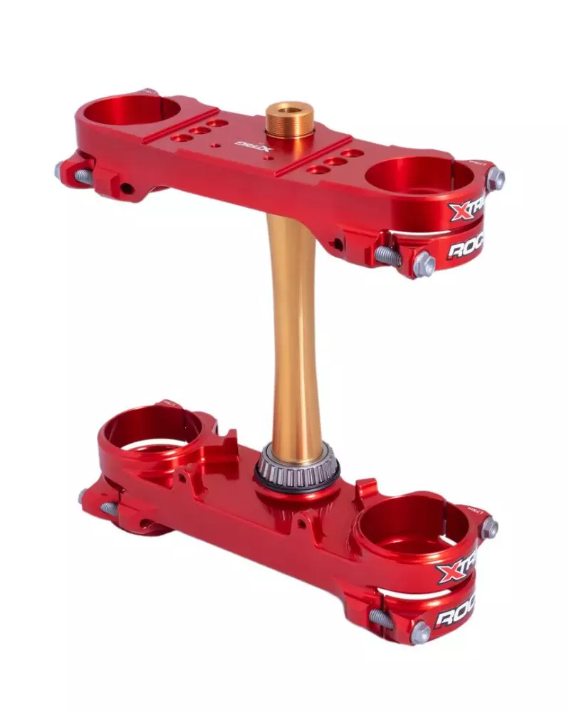 Xtrig ROCS tech Gabelbrücke KTM 85 SX / 25-27 offset 14 rot