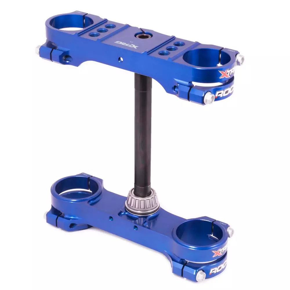Xtrig ROCS tech Triple Clamp Husqvarna TC 85/ TC 105 14-24  offset 14 - blue