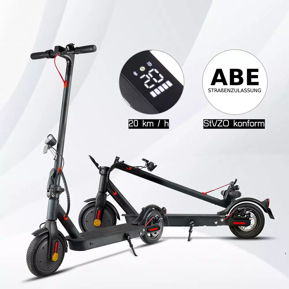 E Scooter mit Straßenzulassung, ABE, StVZO, 350 Watt, 30km