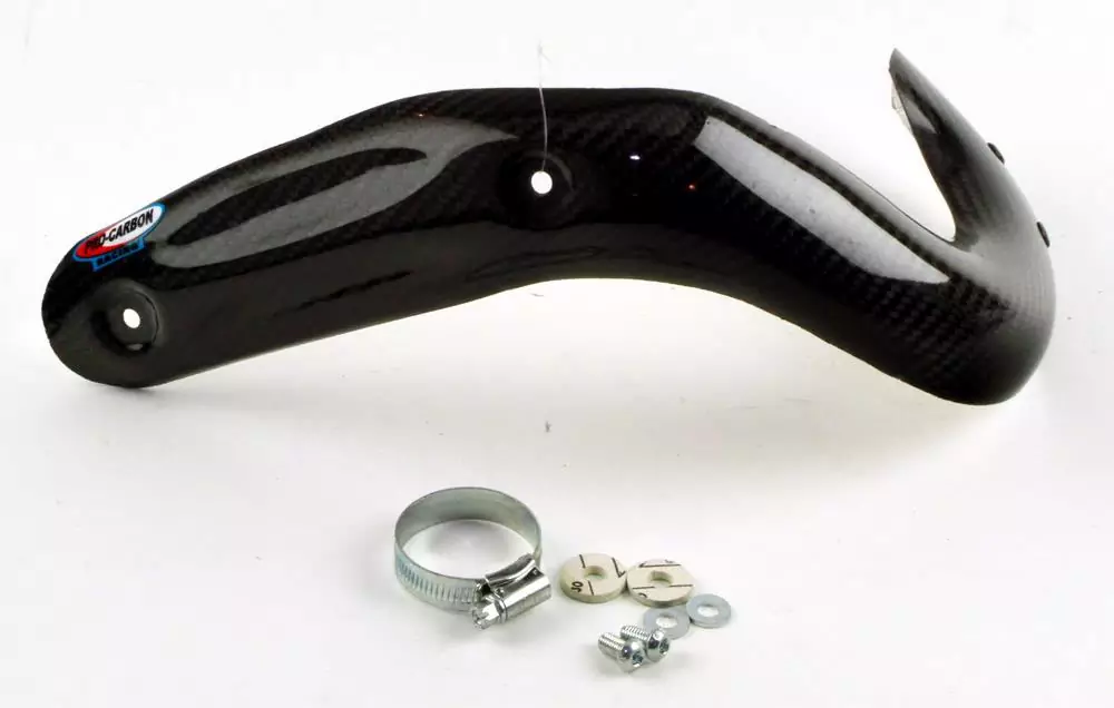 ...alt... Carbon Exhaust Guard Kawasaki KXF 450 19-23