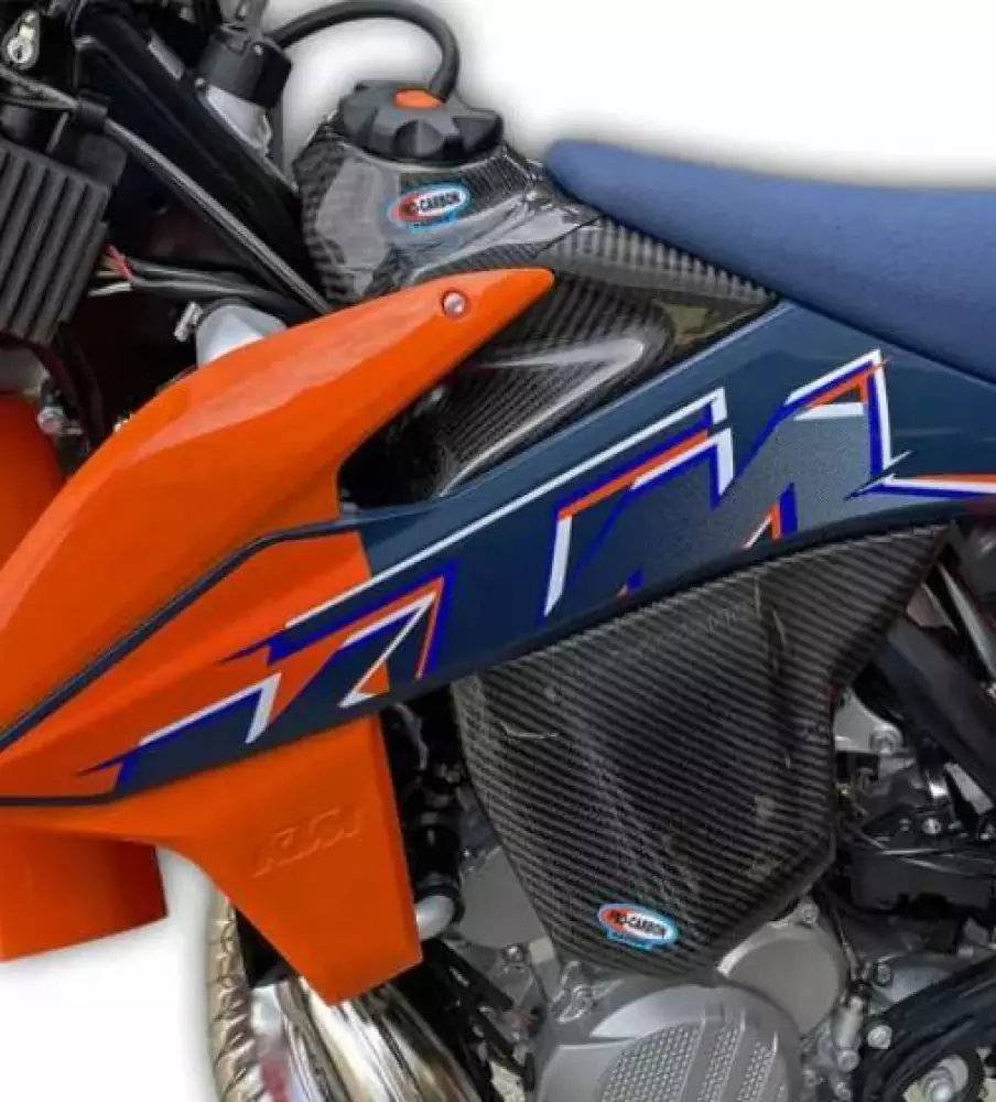 Carbon Tank Cover Full Set KTM 250/300 EXC TPI 20-23 Carbon Tank Cover Full Set KTM 250/300 EXC TPI 20-23