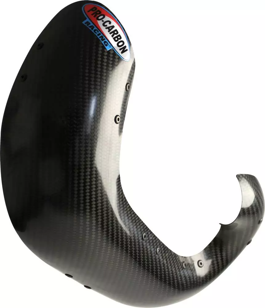 Carbon Exhaust Guard Suzuki RMZ 250 10-14 long