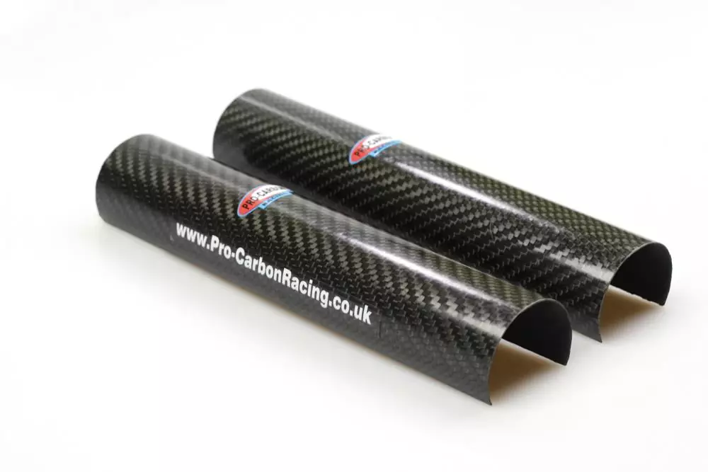 Carbon Motocross und Enduro forkschützer for 47mm,48mm,49mm forkrohre oben 260mm XL Carbon Motocross und Enduro forkschützer for 47mm,48mm,49mm forkrohre oben 260mm XL