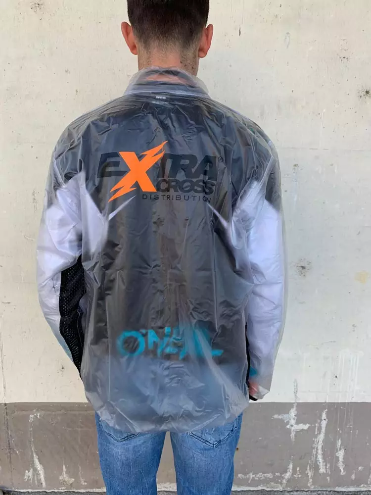 Extracross Regenjacke mit Mash black Seite - Größe XXL